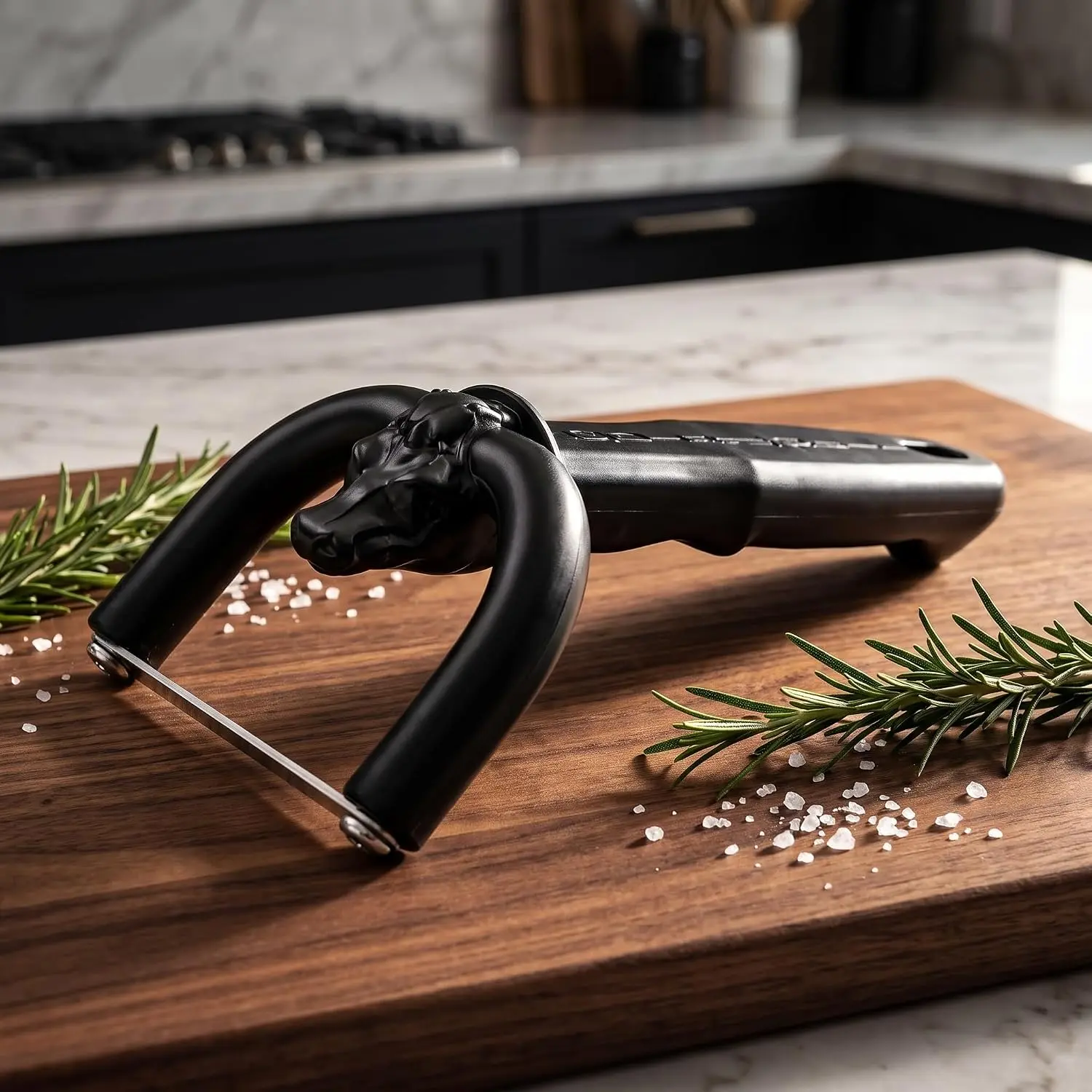 Beef And Pork Slicer, Fat Trimmer, Handheld Ergonomically Designed, Knife Bullhead Meat Handler Fork, Handheld Meat Cutter and Fat Trimmer for Carving Steak, Brisket, Lamb