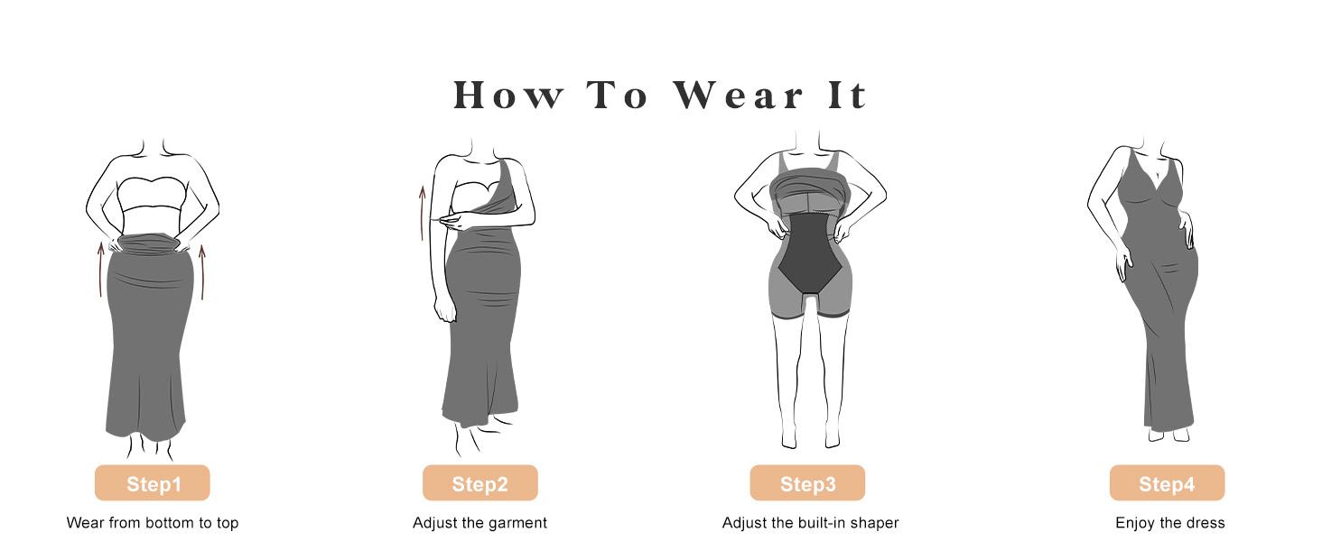 Popilush The Shapewear Dress Deep V-Neck Twisted Shine Maxi Formal Sleeveless Dress with High Elastic Body-Shaping Nylon Fabric