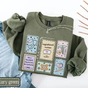 Nurse Stamp Sweatshirt • Registered Nurse Work Sweater • RN Appreciation Gifts • ICU ED Nurse Gift • Nursing School Graduate Graduation Gift