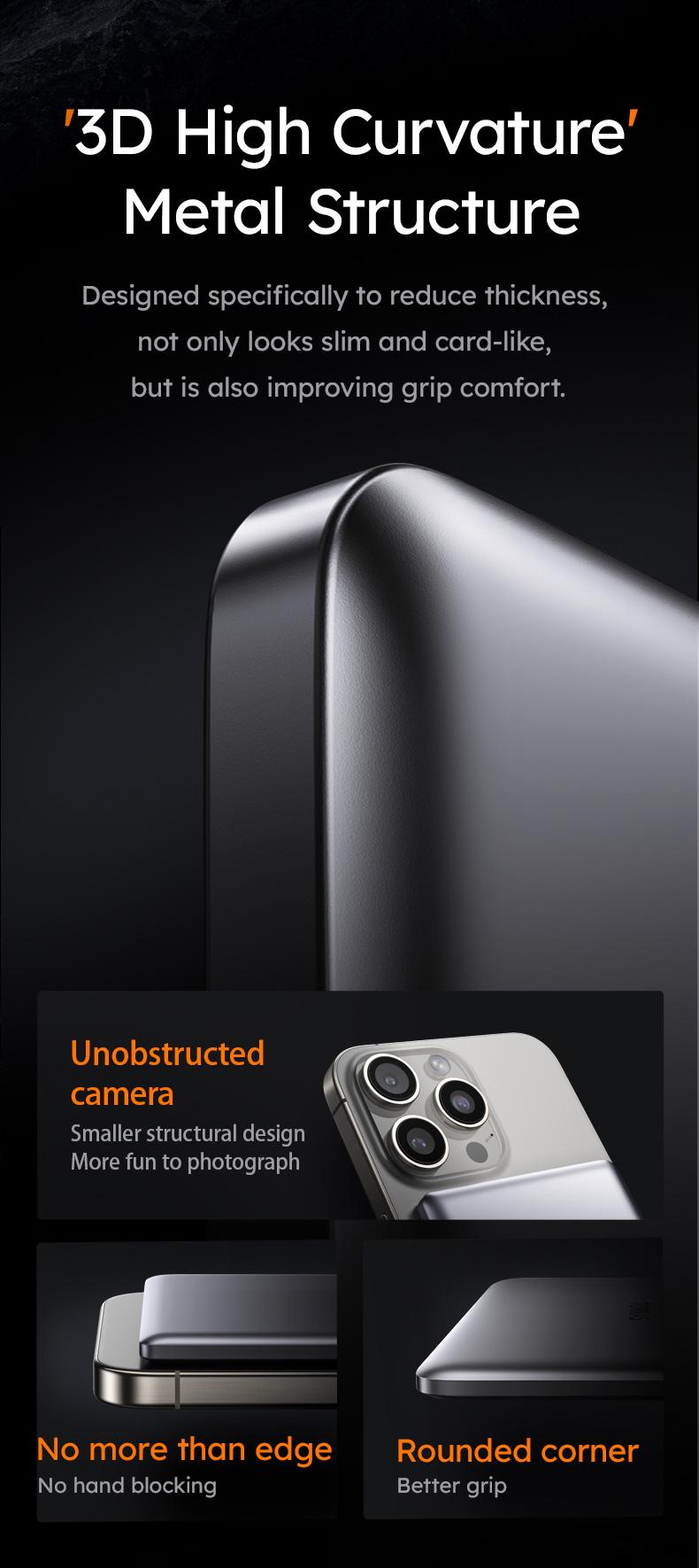 TORRAS MiniMag Power Bank Ultra Slim 5,000/10,000mAh 0.3 in Wireless MagSafe Portable Charger with USB-C Cable, Fast Charging Magnetic Battery Pack for iPhone 16/15/14/13/12 Pro Max