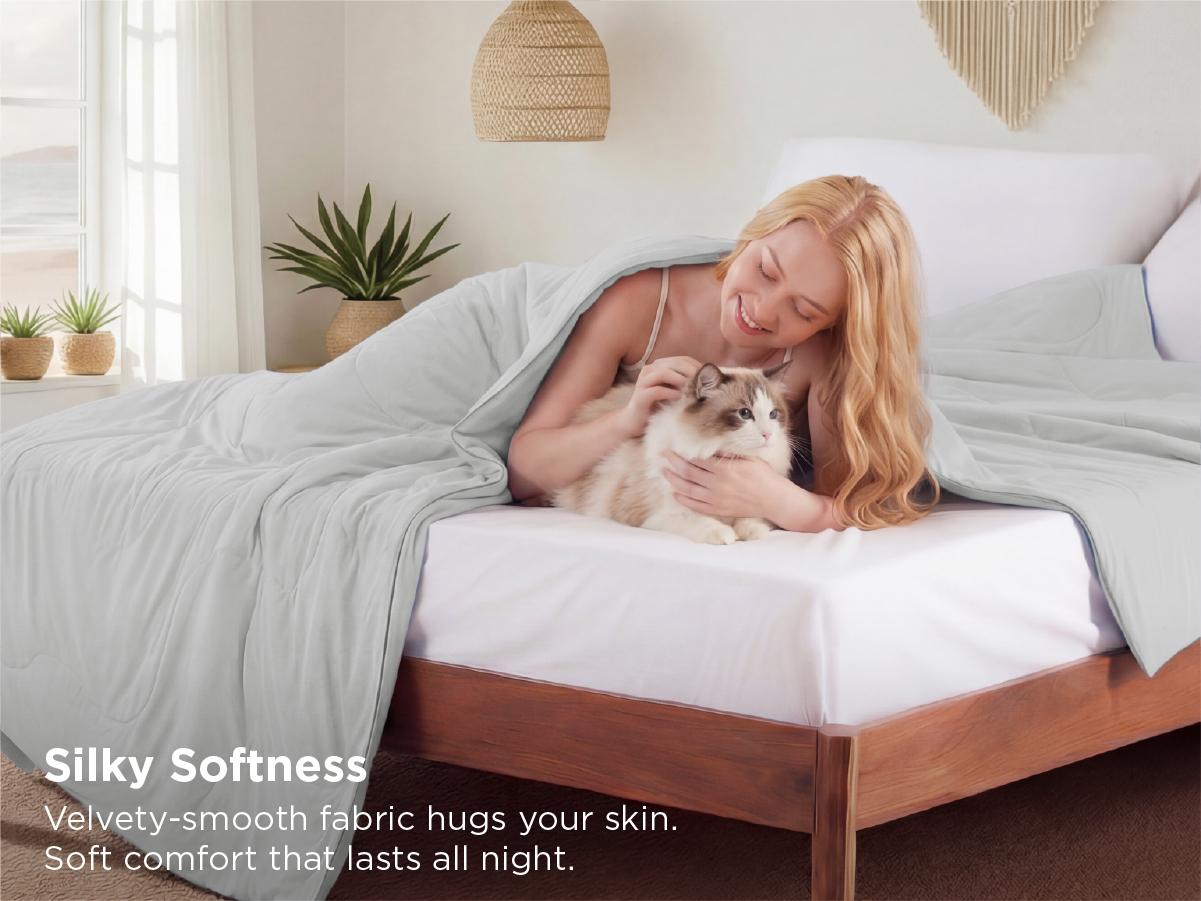 【Early Bird Sale】Bedsure Summer Cooling Comfort for Hot Sleepers -Breathable Oversized  Design, Lightweight, RayonDerived from Bamboo, Comfy Bedding, Gift for Spring,Boyfriend Gifts, Men Gifts, Teenage Bedroom Accessories, Cooling Blanket,Duvets