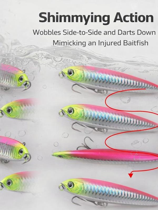 5 Color Assorted Set 0.63 oz / 3.35 inches Sinking Pencil Bait