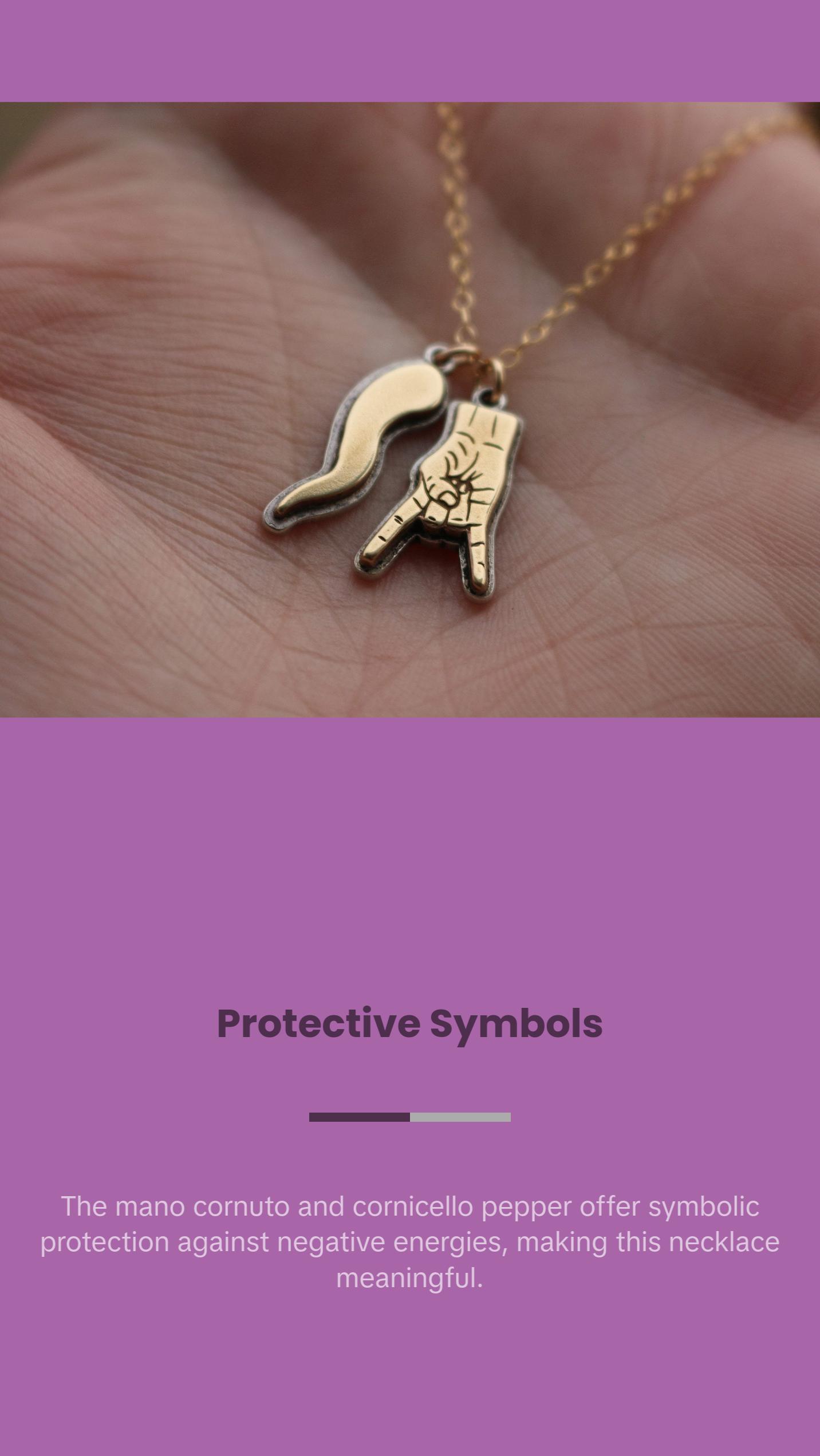 Mano Cornuto Cornicello Necklace