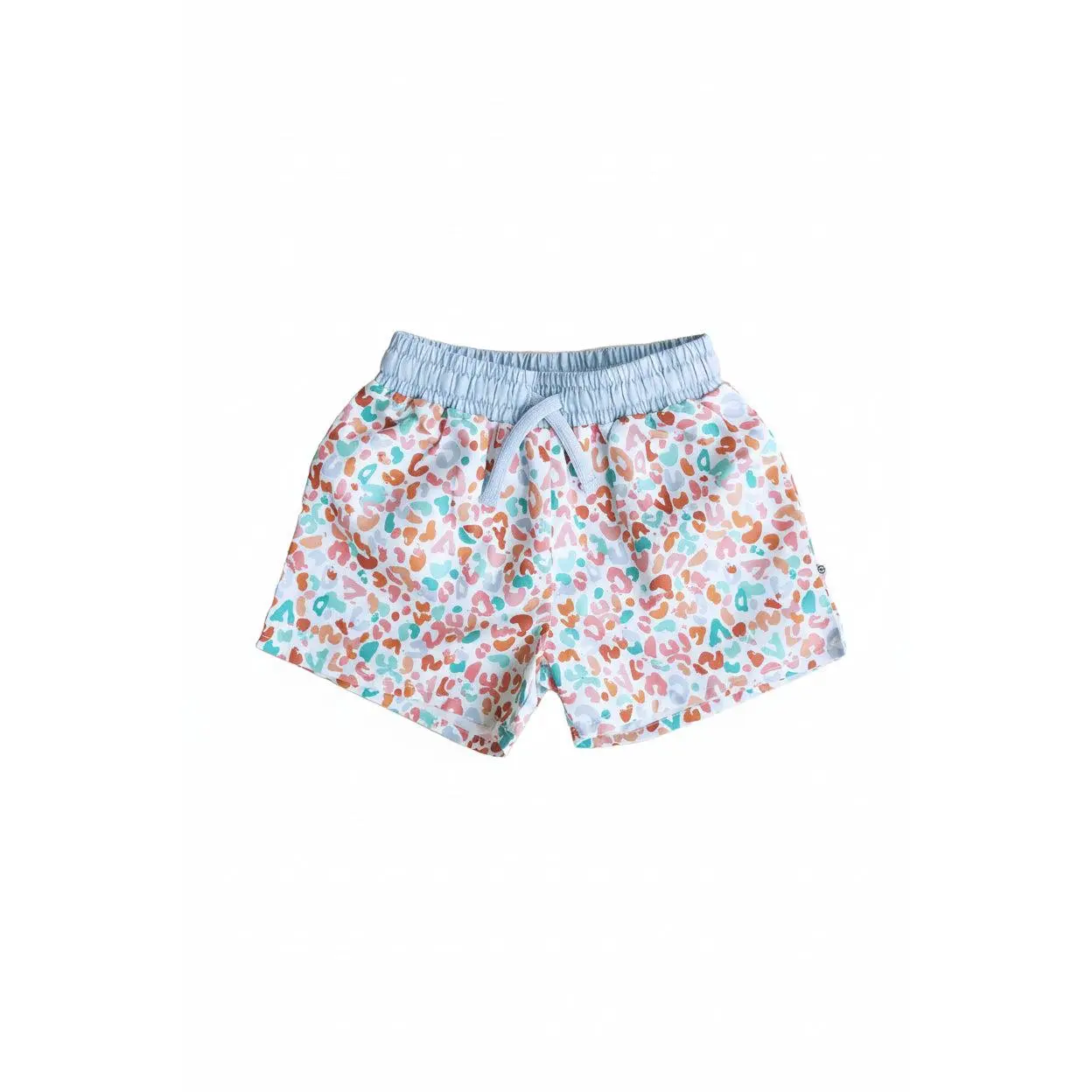 Boys' 3T Bold Bright Spots Swim Trunks - Adjustable Drawstring Waist Swim Shorts, Flat Lay Seams, All-Way Stretch Beachwear, Inseam Pockets, Cold Wash, Do Not Bleach, Bold And Bright, Mesh, One Back Pocket