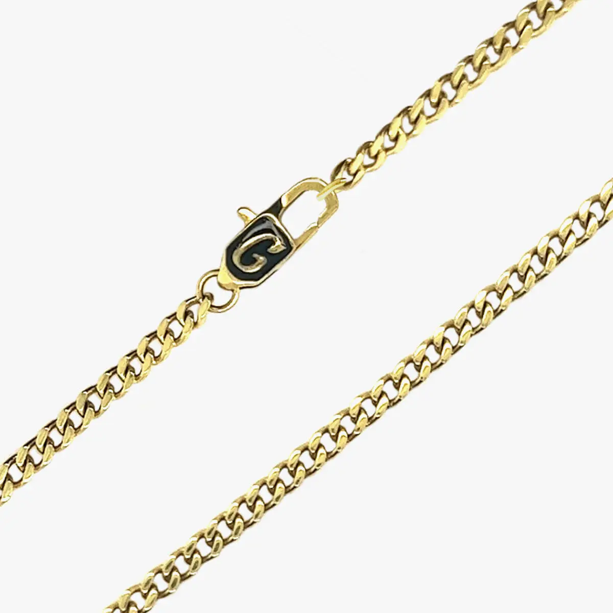 GLD Micro Cuban Chain | 18k Yellow Gold, 2mm in Width, 16-28" Lengths | Guaranteed for Life - Perfect Gift