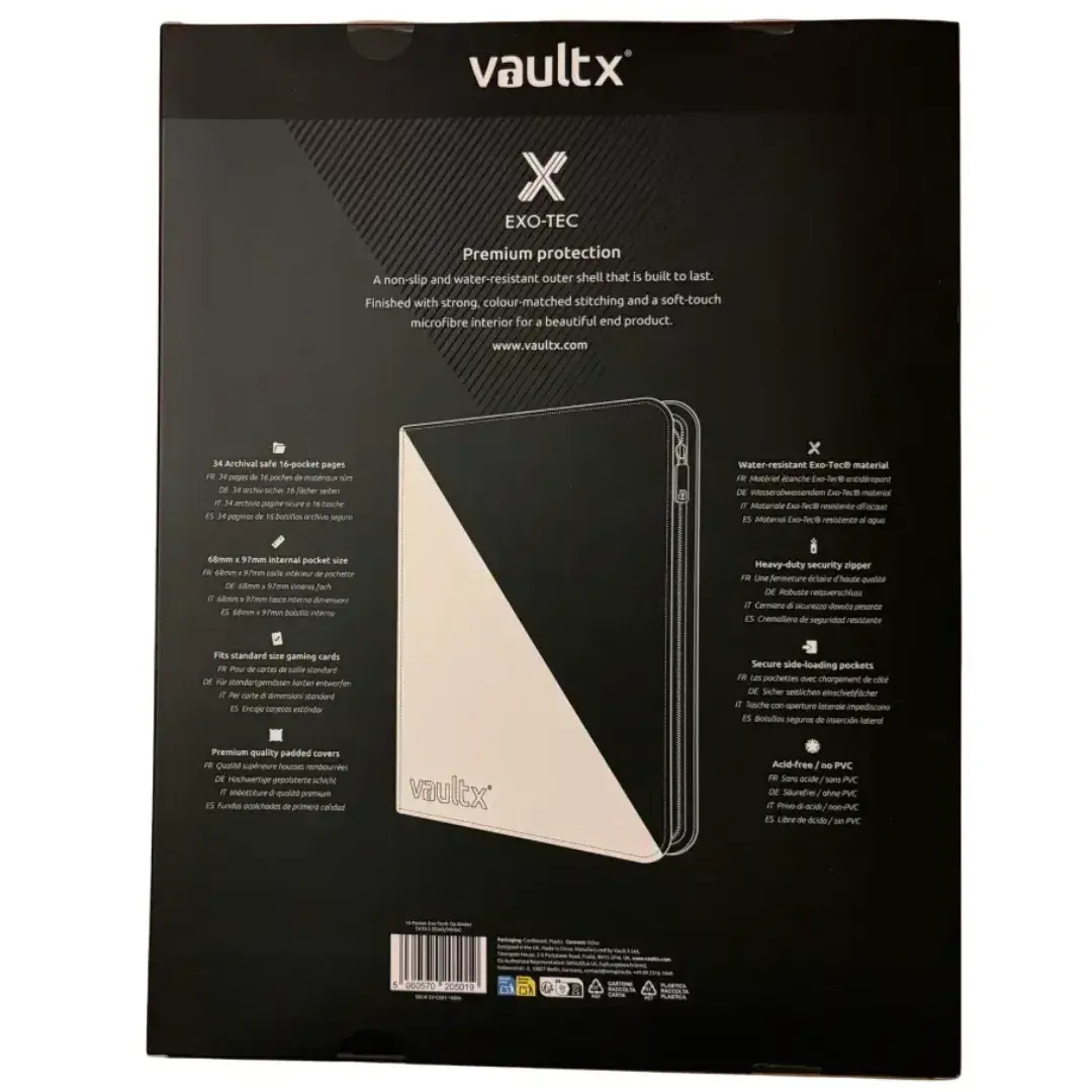 Vault X SV10.5 XXL Binder Black Bolt & White Flare Expansion 34 Archival Safe 16-Pocket Pages Water-Resistant Exo-Tec Material - TikTok Shop Vault X SV10.5 XXL Binder Black Bolt & White Flare Expansion 34 Archival Safe 16-Pocket Pages Water-Resistant Exo-Tec Material - TikTok Shop