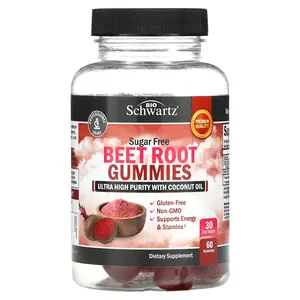 BioSchwartz Beet Root Gummies, Sugar Free, 60 Gummies (250 mg per Gummy)