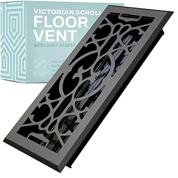 Victorian Floor Vent Covers with Mesh Cover Trap