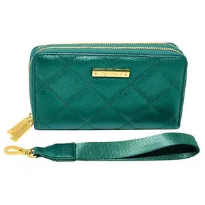 Joy Mangano Joy Luxe Leather Best Gift Ever Double Wallet With Wrist Strap