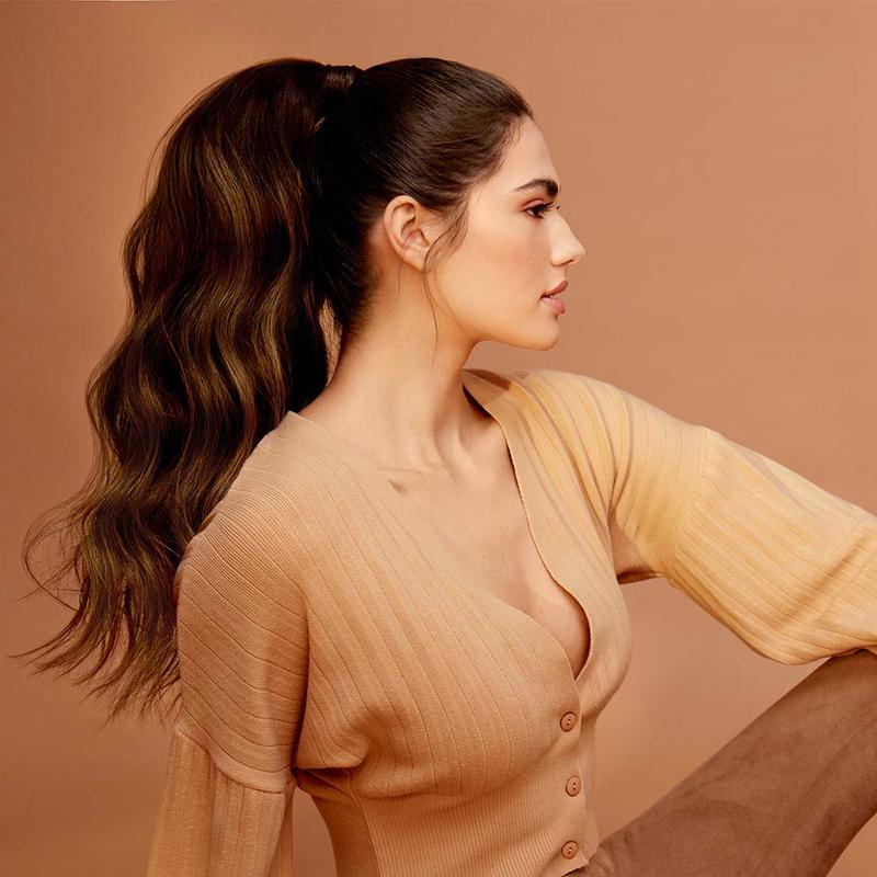 16" Dark Gray Ponytail Extension (100g)