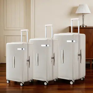 【MY】Sleek 3 Piece Luggage Set | Lightweight Durable PC Material Shell Anti-Theft Lock and 360° Silent Spinner Wheels  with Cup and Phone Holder with Large Storage Space(20/24/28 Inch) for Vacation Travel Travel Suitcases for Long Trips- MY6039