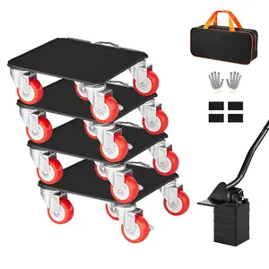 VEVOR Furniture Dolly,  , Maximum Load 3474 lbs, Heavy Duty Furniture Movers with 5 360° Rotation Wheels, Carbon Steel Panel, Furniture Lift Slider Tool Set for Appliances, Sofa, Fridge, Washing Machine
