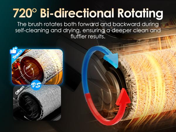 Tineco Floor One S7 Artist Wet Dry Vacuum Cleaner, 22kPa Suction, iLoop Smart Sensor, DualBlock Anti-Tangle Design, 185℉ Flashdry, 50 Min Runtime, Dual-Edge Cleaning, 180° Lay-Flat