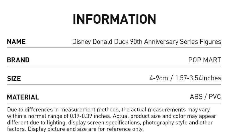 POP MART Disney Donald Duck 90th Anniversary Series Figures, Blind Box