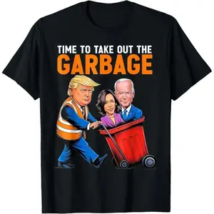 Garbage for Trump 2025 Funny Time to take out Garbage Biden T-Shirt