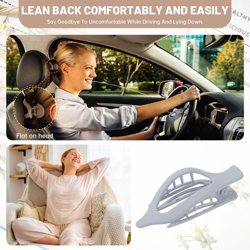 AWAYTR 6Pcs/Set French Concord Hair Claw Clips Side Slid Flat Hair Clips for Strong Hold No Slip Grip Hair Clips for Women Thick Thin Hair Headwear Hair Accessories TikTokShopBlackFriday