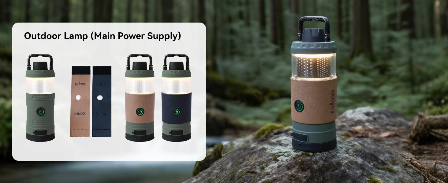 TAKOO Camperkit, Multiple Modular Rechargeable Camping Lantern, Waterprooffor Outdoors, Hiking and Any Emergency