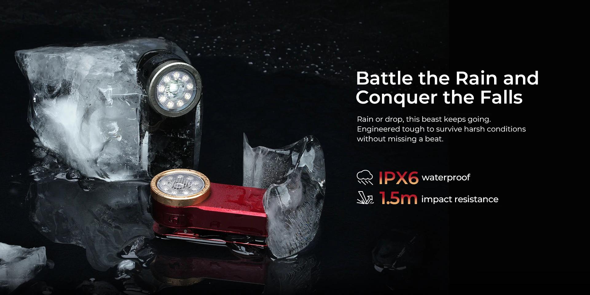 Wurkkos HD03 High-Strength Magnetic Clip-on Work Light | 95% High CRI Illumination 680 Lumen Dual Light Source | USB-C | IPX6 Waterproof and Dustproof | Multi-functional mini Flashlight for Machinery/Repair/Camping