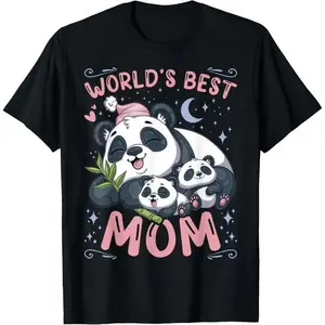 Mother Panda Bear Cubs Loving Mom T-Shirt