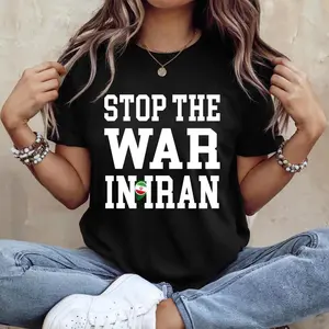 Hot new 2026 Stop the War in Iran T-Shirt, We Stand With Iranian People T-Shirt – Iran Freedom Protest Tee #trump #iran #tshirtoutfit #tiktokshopfinds #trendalert #streetstyle #outfitinspo