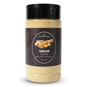 ZF Organic Ginger Powder 7.0 oz – Premium Natural Ground Ginger for Cooking & Baking