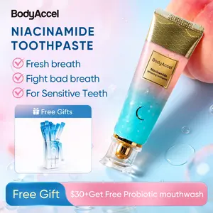 BodyAccel Natural Whitening Toothpaste – Deep Clean, Removes Stains, Fresh Breath for a Brighter, Confident Smile