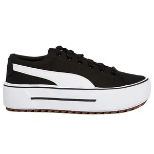 PUMA Mens Kaia Platform Mid Sneakers Shoes Casual - Black, White
