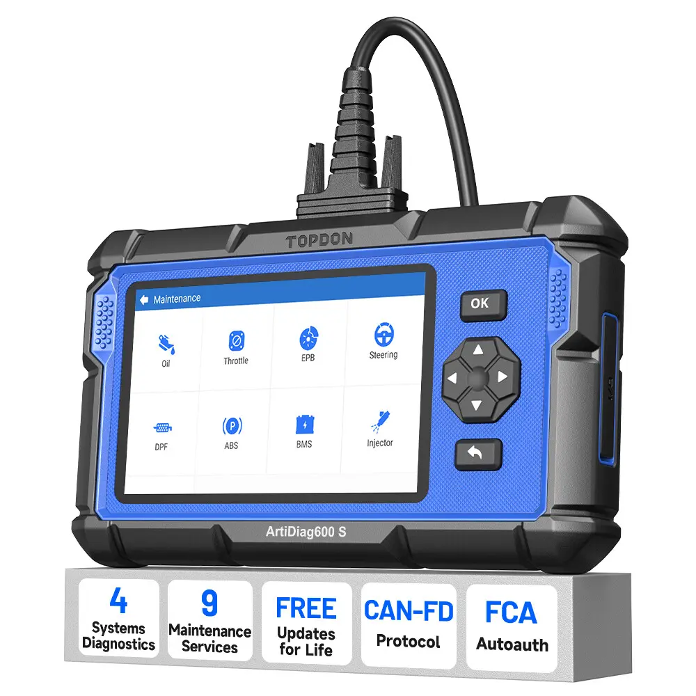 2026 TOPDON AD600S OBD2 Scanner Engine ABS SRS SAS AT TPMS EPB Diagnostic Tool repair guide Automotive Digital Automotive Tester