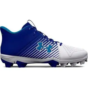 Under Armour Men's Leadoff Mid Rubber Molded Baseball Cleat Royal/White/Royal - 3025590-400