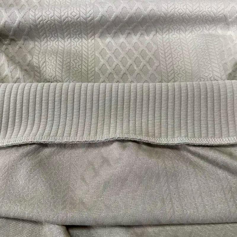 Men's Stand Collar Long Sleeve Casual Outdoor Jacquard Knitwear | New Polo Shirt Men's Ribbed Pullover Circular Knit Polyester Shirt, Stylish Men's Everyday Knitwear, Autumn and Winter, Gift for Father, Classic Knitwear for Husband