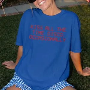 Kiss All The Time Quote Styles TShirt, Harry Disco Inspired Music Tee, Occasional Merch Quote Album Tee