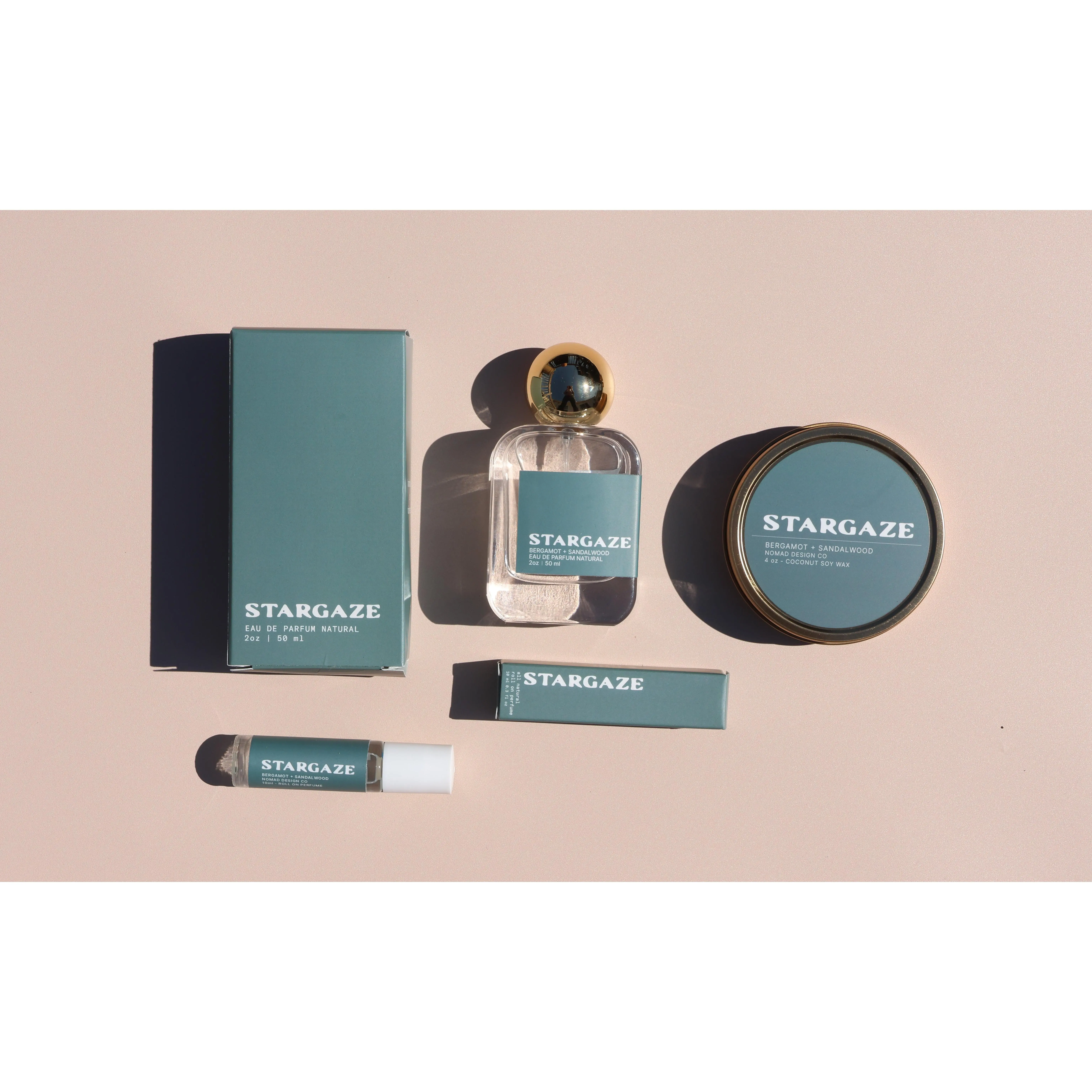 Stargaze Gift Bundle | Perfume Spray, Roller & Travel Candle | Bergamot, Sandalwood