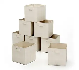 Home-Complete 8-Piece Storage Cubes Foldable Storage Cubes Home-Complete 8-Piece Storage Cubes Foldable Storage Cubes