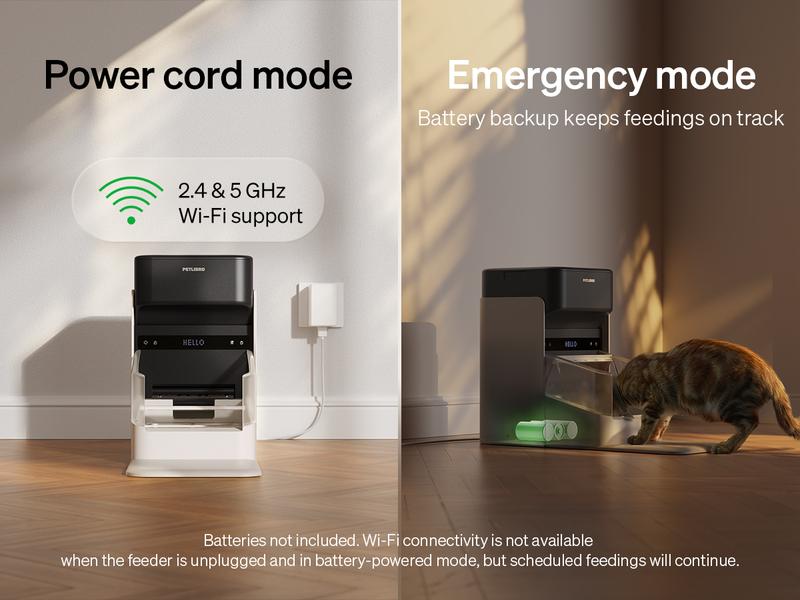 PETLIBRO Upgraded RFID Automatic Cat Feeder, 5G Wi-Fi Automatic Pet Feeder, 3L Auto Cat Feeder App Control with Light Collar Tag, Tag Activated One Automatic Cat Food Dispenser 1-10 Meals Control PETLIBRO Upgraded RFID Automatic Cat Feeder, 5G Wi-Fi Automatic Pet Feeder, 3L Auto Cat Feeder App Control with Light Collar Tag, Tag Activated One Automatic Cat Food Dispenser 1-10 Meals Control