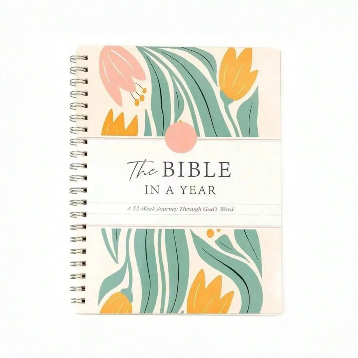 The Bible Study Journal In A Year, 52-Week Study Plan, 365-Days Spiral Structured Bible Study Workbook And Journal, Ideal Christmas Gift For Women And Men, Holiday Book Gift, Prayer & Reflection Notes, Ideal Christian Workbook