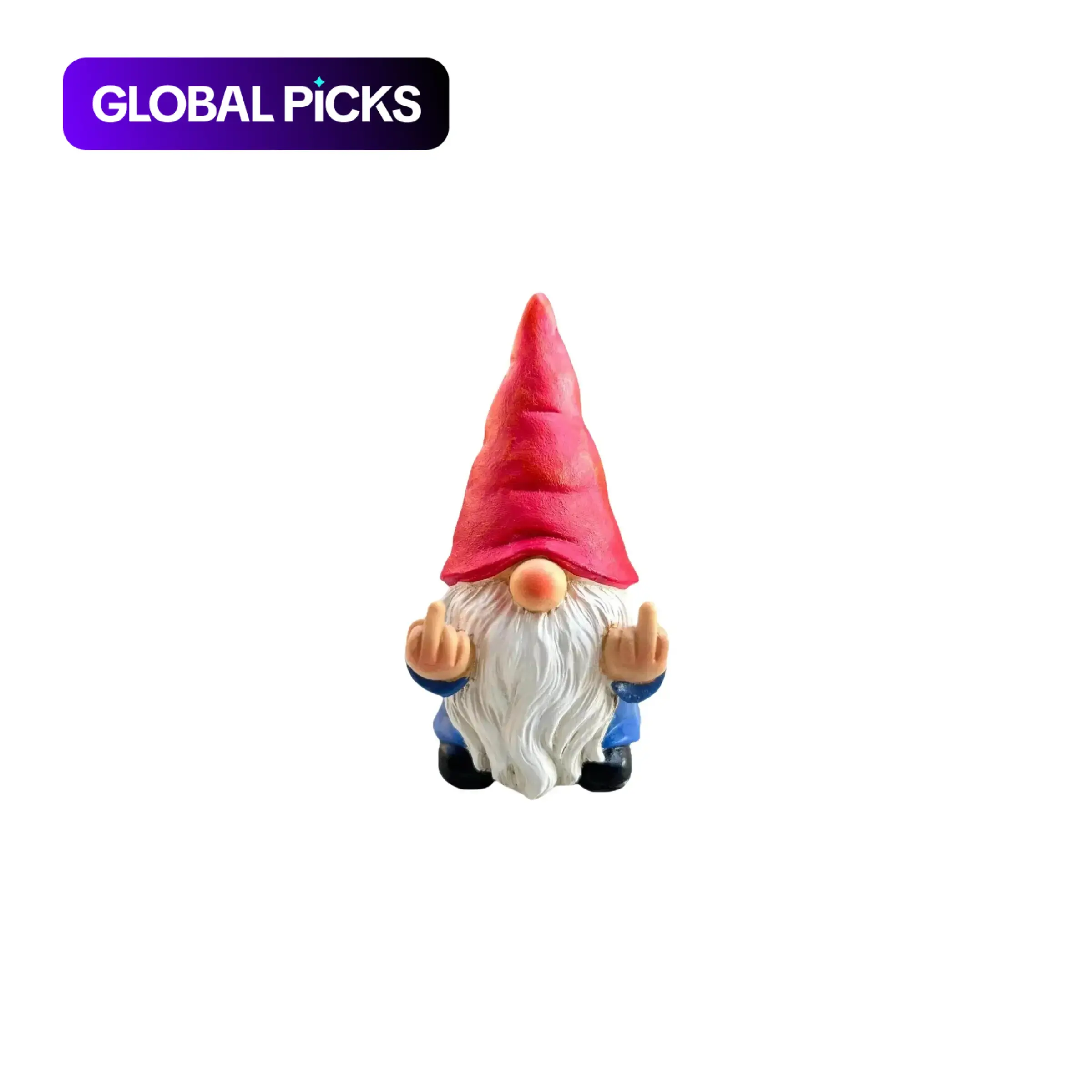 Naughty Resin Garden Gnome Statue Decoration, Funny Collectible Resin Sculptures for Outdoor, Home and Room, Garden Accessories #GLOBAL PICKS