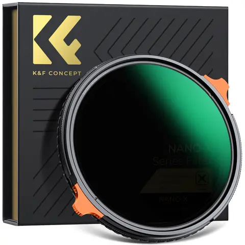 K&F Concept Nano-X Series Titanium Neutral Density Filter - True Color ND2-32, Scratch-Resistant CPL Circular Polarizing Filter with Self-Locking Technology & AGC Glass for Camera Lenses, Accessories, Neutraldensityfilter, Scratchresistant