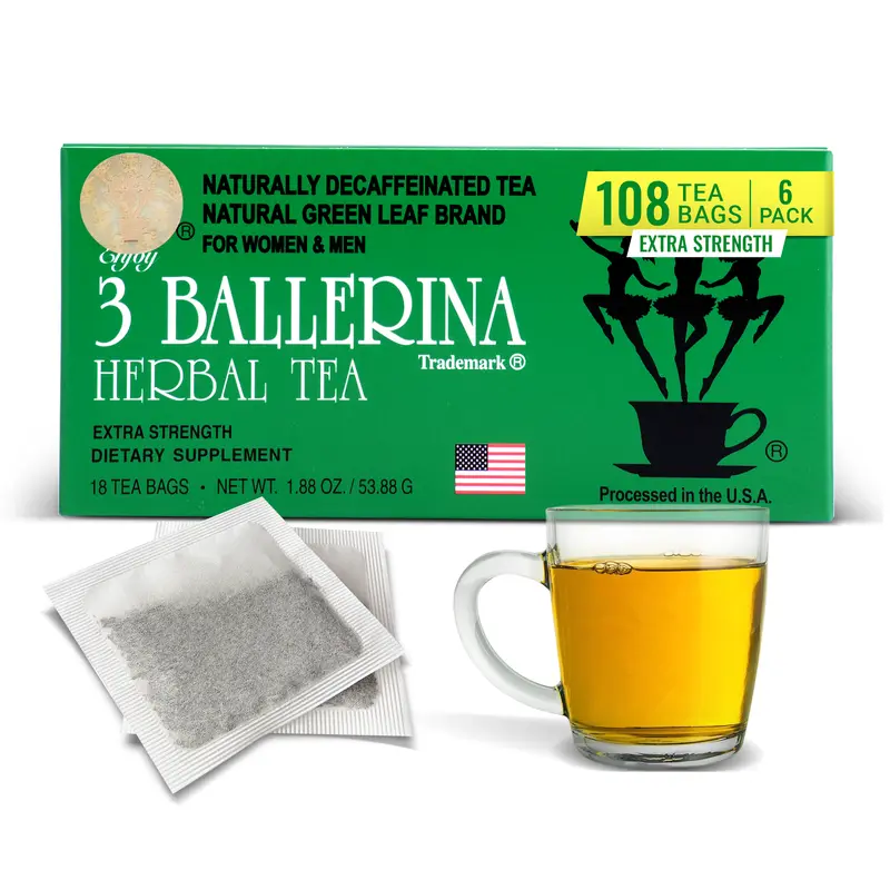 3 Ballerina Herbal Tea - 1 pack - 18 Tea Bags Total