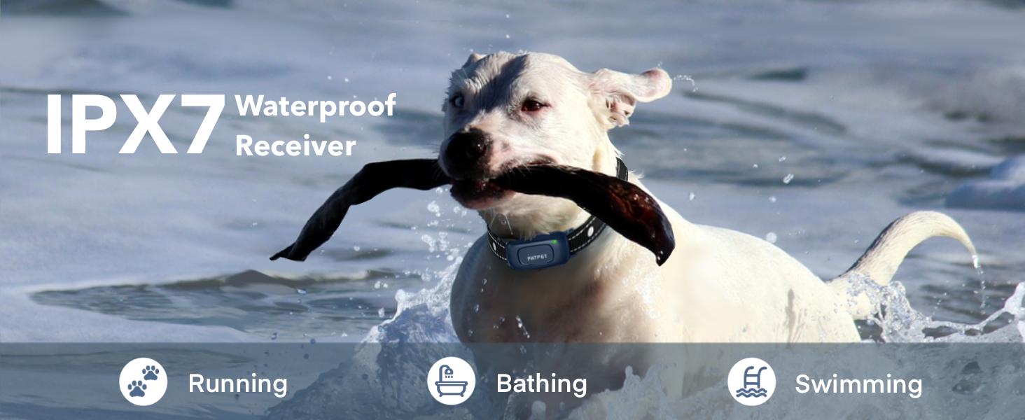 PATPET - Dog Training Collar with Remote, Collar for Small Medium Dogs 10-100lbs, Rechargeable IPX7 Waterproof Collar training  collars