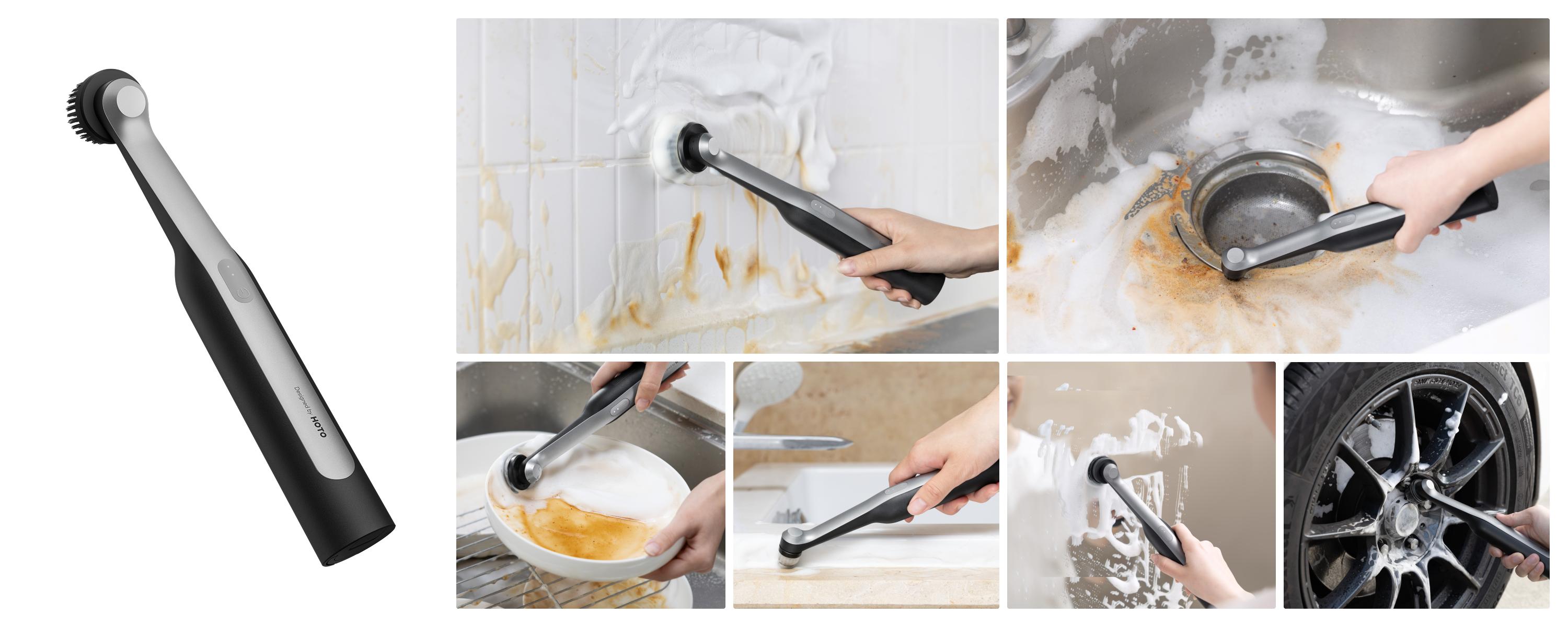 HOTO Cordless Electric Spin Scrubber Full-House Cleaning Kit IPX7 Waterproof for Tiles Corners Cracks with 51% OFF Limited Time Offer HOTO Cordless Electric Spin Scrubber Full-House Cleaning Kit IPX7 Waterproof for Tiles Corners Cracks with 51% OFF Limited Time Offer