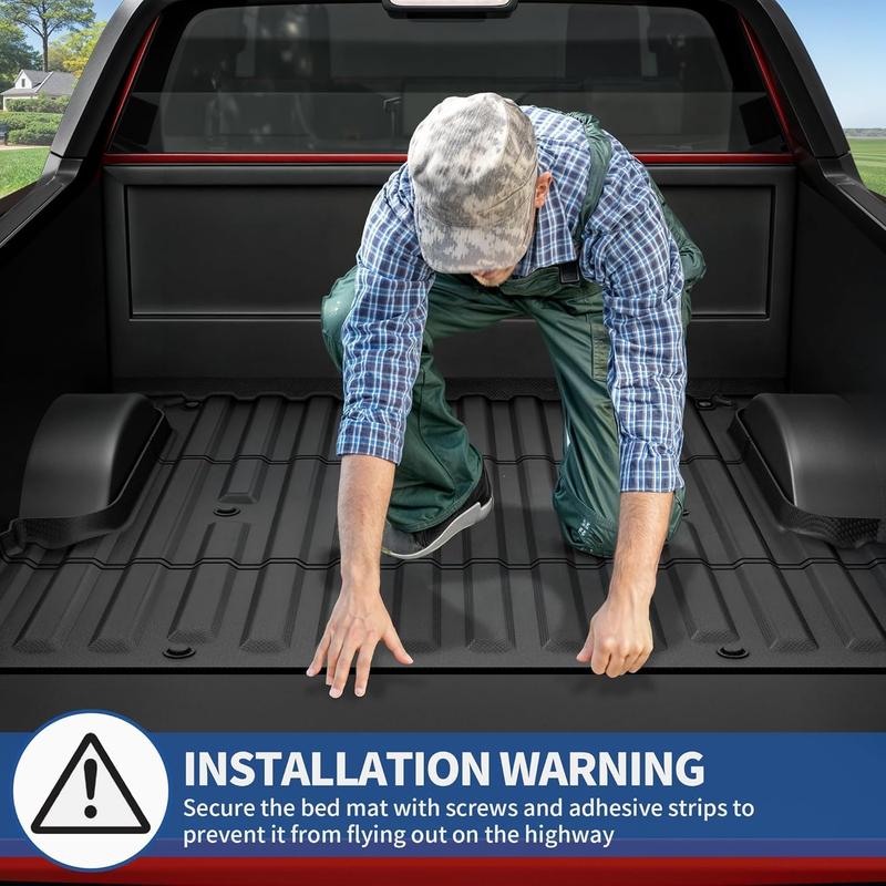 OEDRO Truck Bed Mat Fit for 2022 2023 2024 2025 Toyota Tundra CrewMax 5.5FT, TPE All Weather Protection Heavy Duty Pickup Bed Liner for 2025Toyota Tundra Accessories, Black OEDRO Truck Bed Mat Fit for 2022 2023 2024 2025 Toyota Tundra CrewMax 5.5FT, TPE All Weather Protection Heavy Duty Pickup Bed Liner for 2025Toyota Tundra Accessories, Black