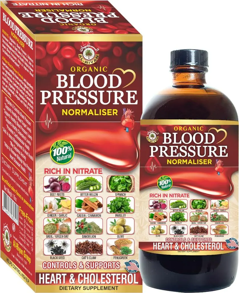 Organic Blood Pressure Botanical Blend 16 oz | Herbal Dietary Supplement | Natural Wellness Support | Liquid Formula