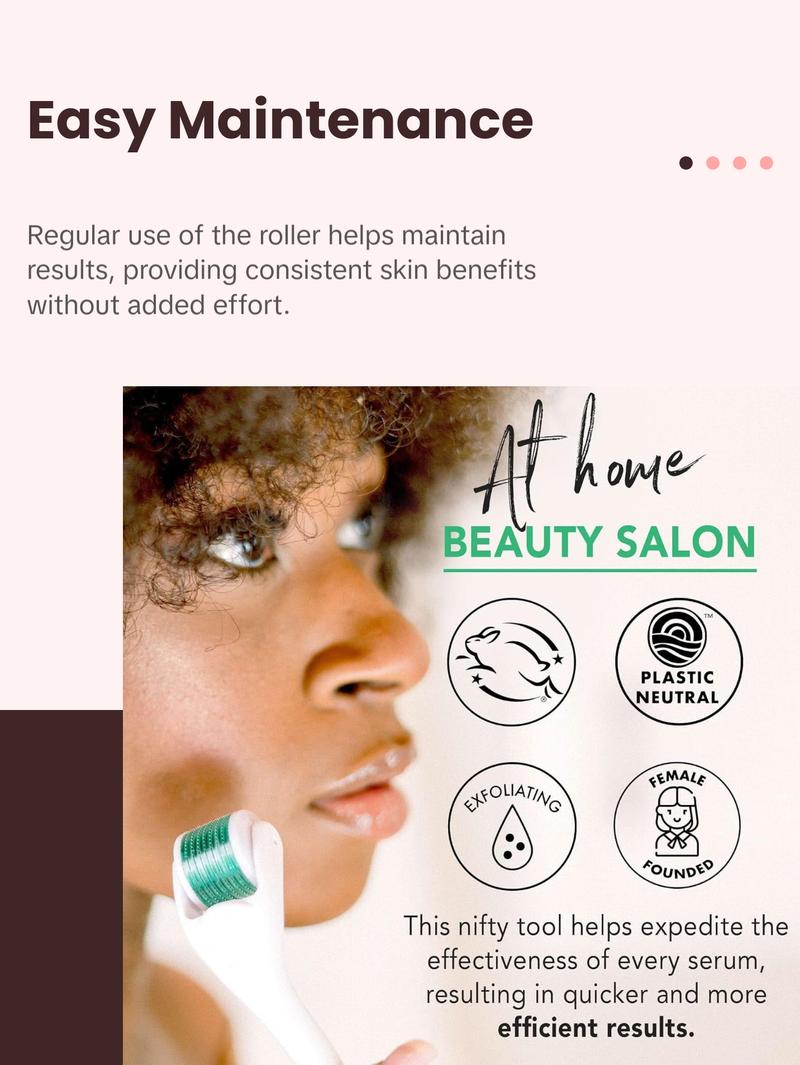 [BEAUTY BY EARTH] Microneedle Roller for Skincare - Acne-Free, Comfortable Design, Ideal for Daily Use