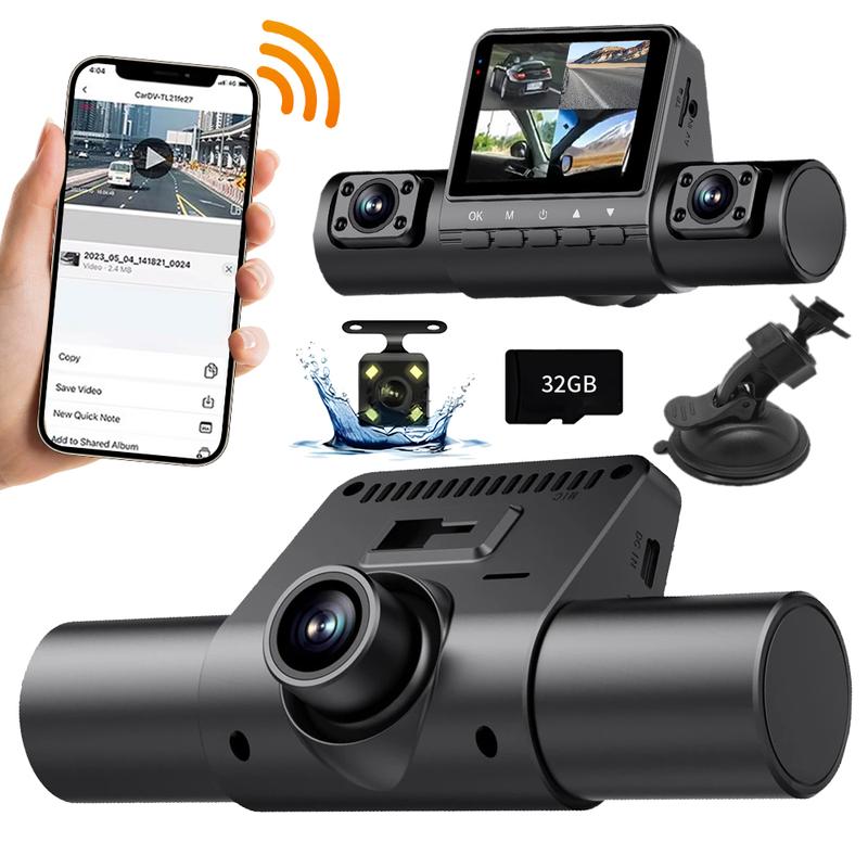 【Clearance Sale】4 Lens Car DVR | 1080P HD & Wide-Angle Night Vision | G-Sensor & Loop Recording — All-in-One Driving Recorder Set. dash dash cam front dashcam Camera shop camaras rear built-in Touch Dual MagSafe video hour park