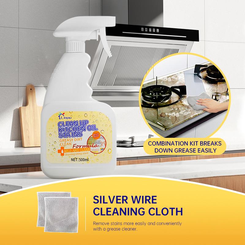 Liapu ProClean+ - Advanced Multi-Surface Cleaning System with Precision Spray Technology for Kitchen Mastery & Appliance Care (Oven/Stove/Range Hood/Household) Antibacterial All-Purpose Kitchen Spray Cleaner