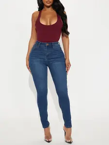 Tall Vibe Check Curvy Stretch Skinny Jeans - Dark Wash