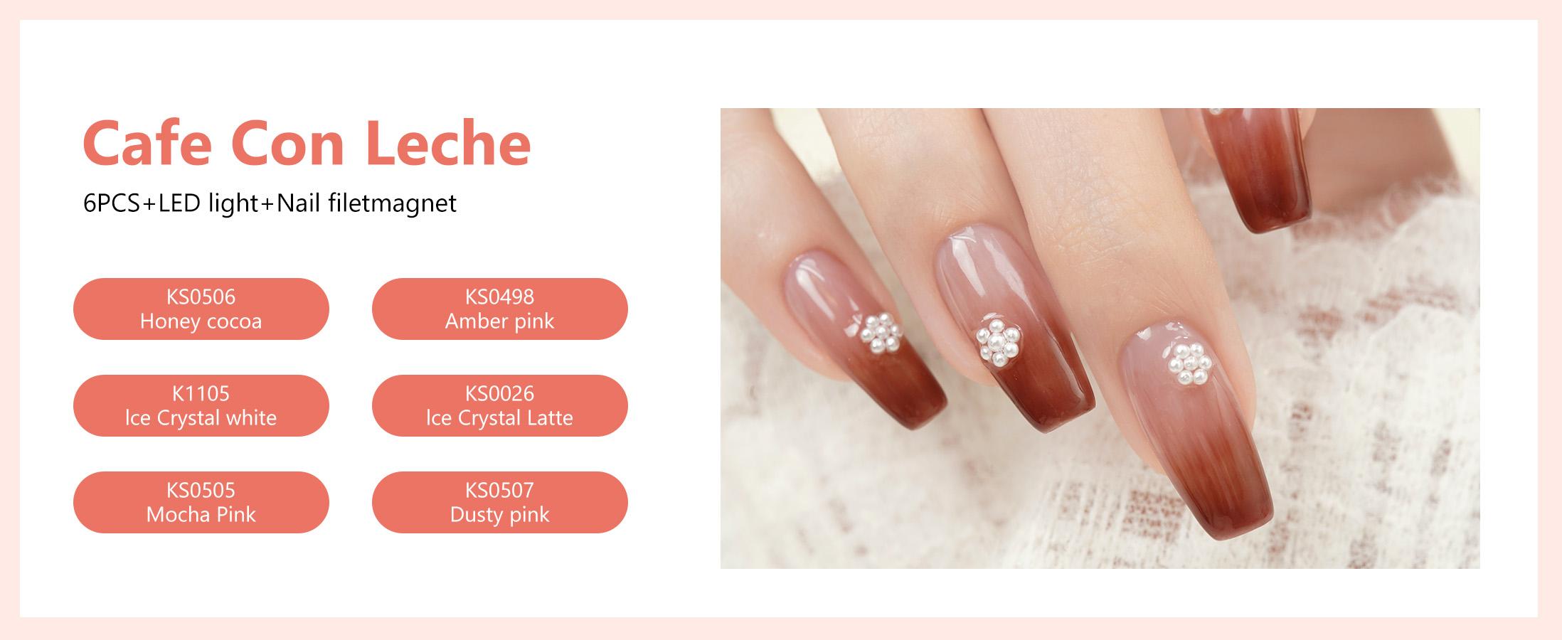 BUBU CANDY 6pcs 15ml Gel Nail Polish Set with LED Light Rubbing Strips Non Toxic Vegan Kit for Cuticles DIY Nails Honey Cocoa Amber Powder Ice Crystal White Mocha Powder Lotus Root Starch BUBU CANDY 6pcs 15ml Gel Nail Polish Set with LED Light Rubbing Strips Non Toxic Vegan Kit for Cuticles DIY Nails Honey Cocoa Amber Powder Ice Crystal White Mocha Powder Lotus Root Starch