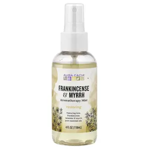 Aura Cacia Aromatherapy Mist, Frankincense & Myrrh, 4 fl oz (118 ml)