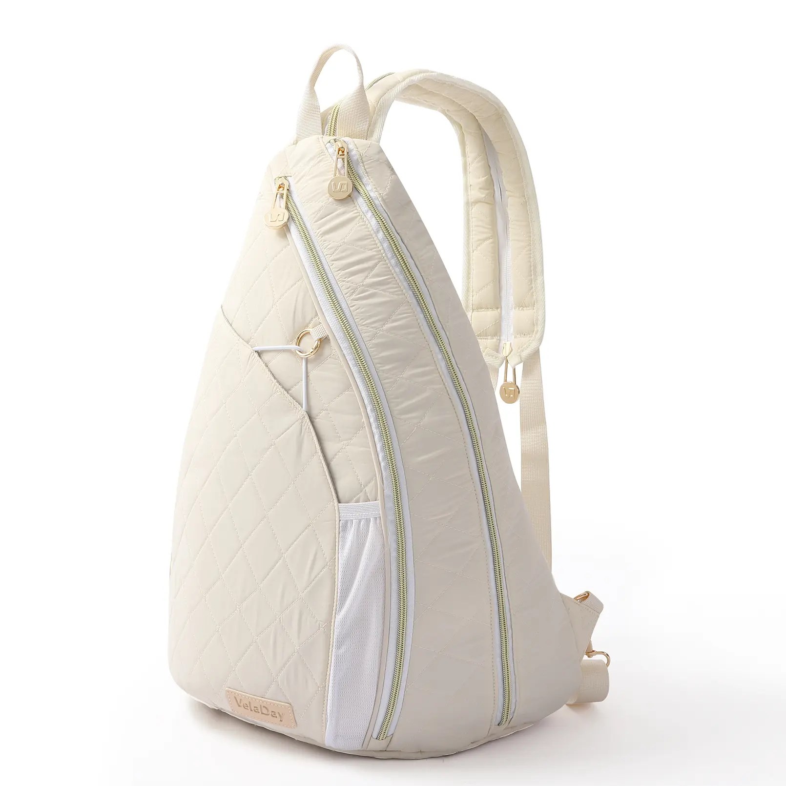 VELADAY Pickleball Bag for Women, Stylish Quilted Backpack with Dedicated 2-Paddle Storage & Water Bottle Holder​