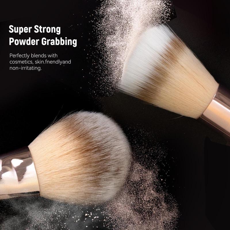 Travel Makeup Brush Set Foundation Powder Concealers Eye Shadows Makeup Set with LED light Mirror 21 Pcs Mini Makeup Brushes